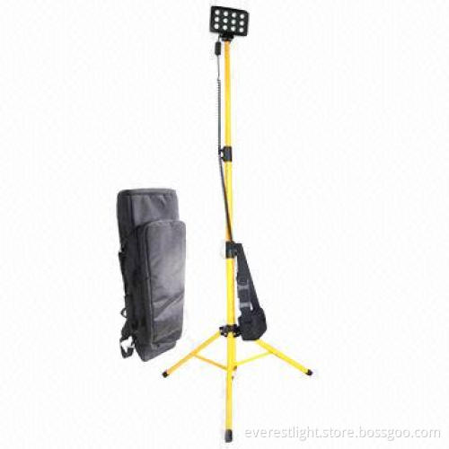 Mobile Area Lighting System with Adjustable Steel Tripod, Construction Light, 2200lm Luminous Flux